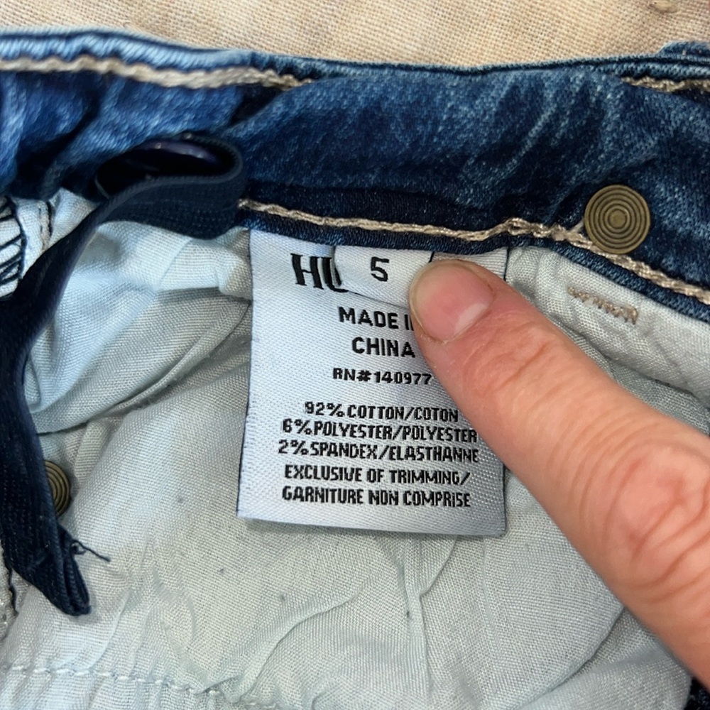 Hudson worn slim stretch denim jeans | 5T - Picture 4 of 5